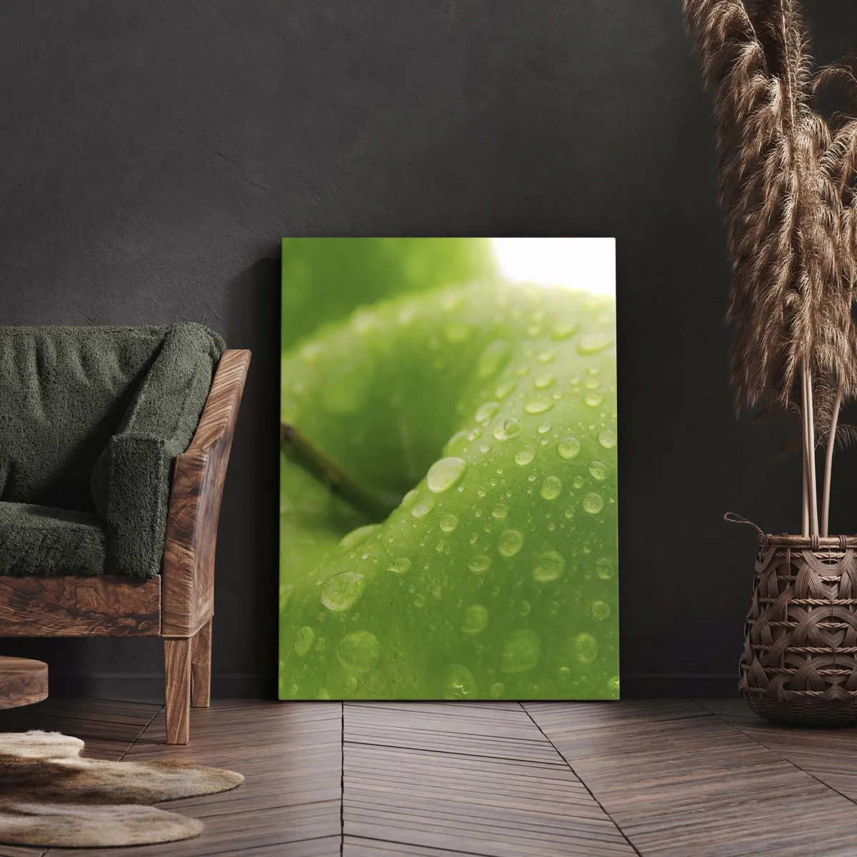 Vászonkép - Zöld hűvös frissesség - 50x70 cm