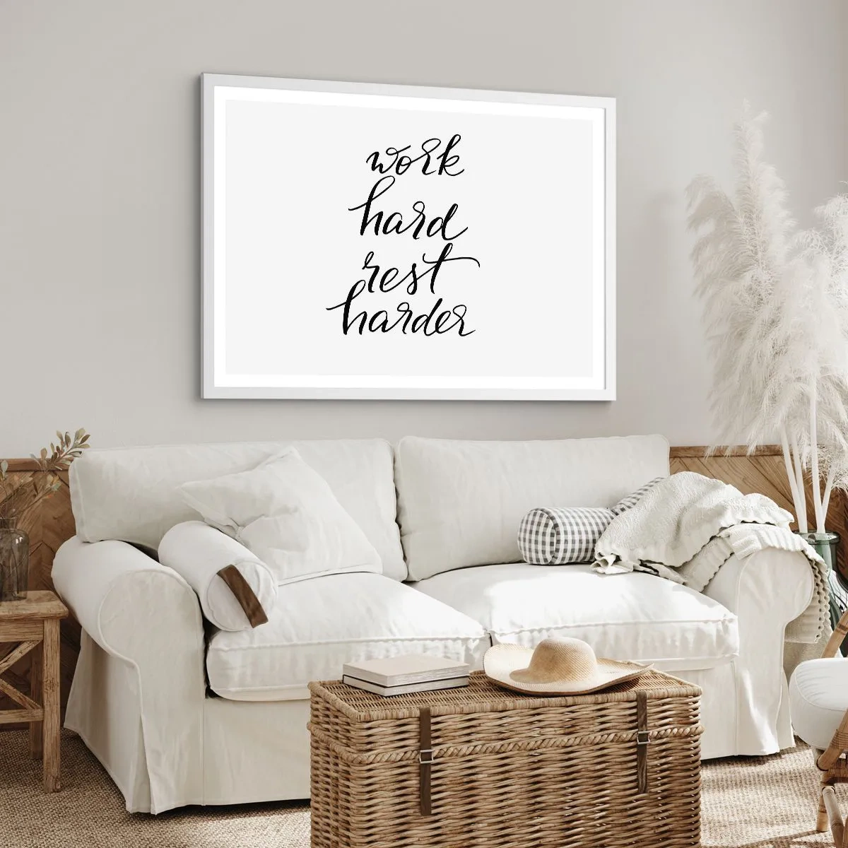 Poszter fekete keretben - Élet egyensúly - 50x40 cm