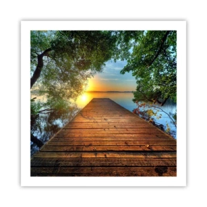 Poszter - Ne siess, ülj le - 60x60 cm