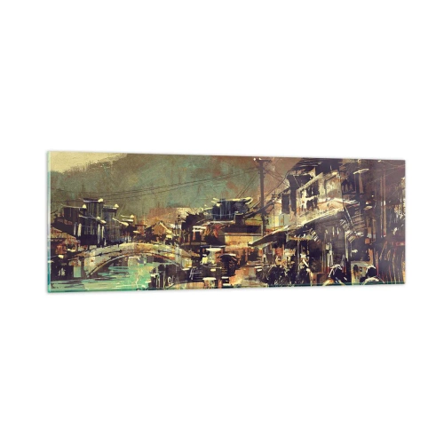 Üveg kép - Az élet, mint a szürke gazdagság - 90x30 cm