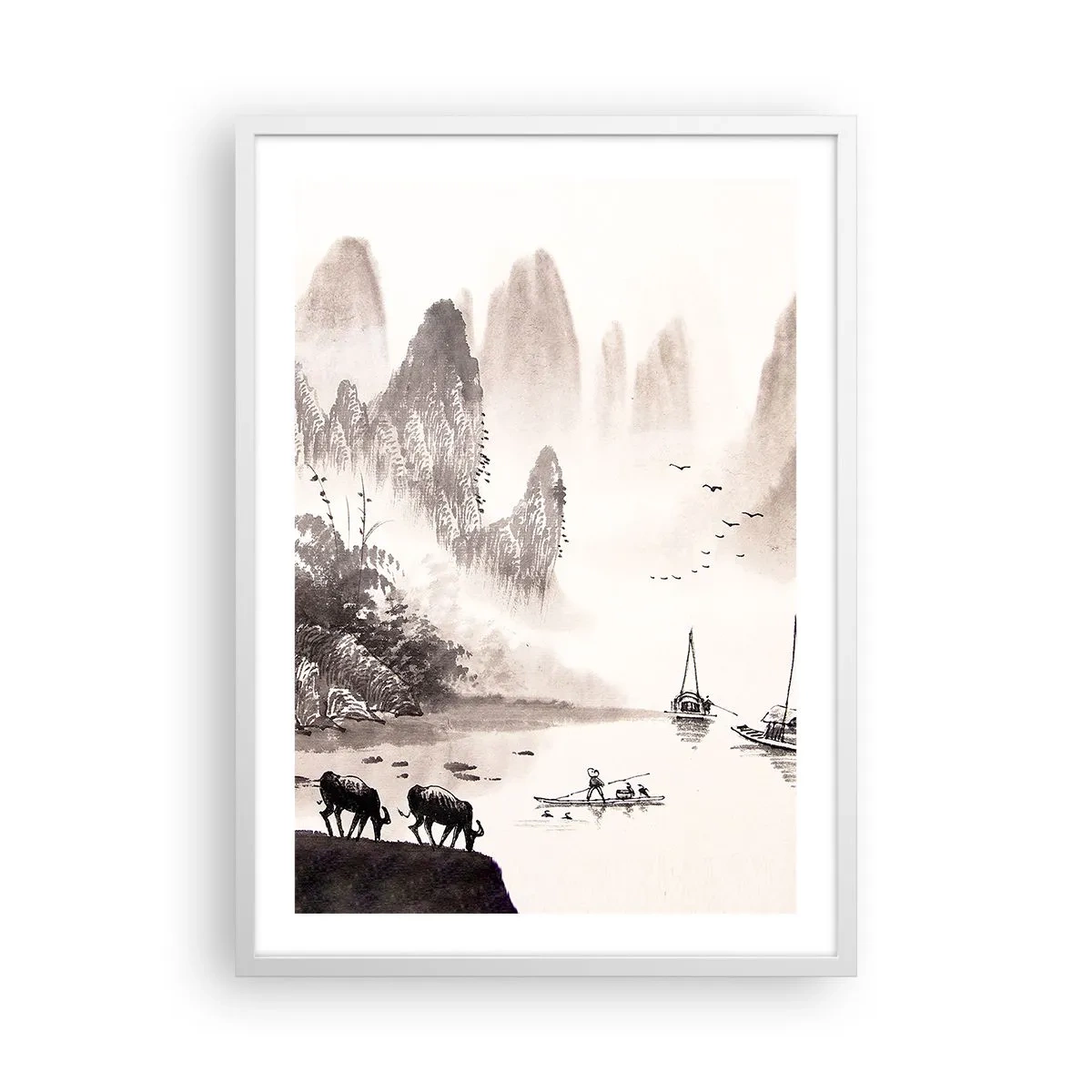 Poszter fekete keretben - Kelet egzotikus hétköznapjai - 50x70 cm