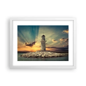 Poszter fekete keretben - Fény - Jóság - Szépség - 40x30 cm