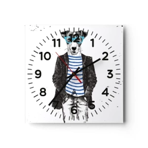 Falióra, Óra - Egy bozontos eb - 40x40 cm