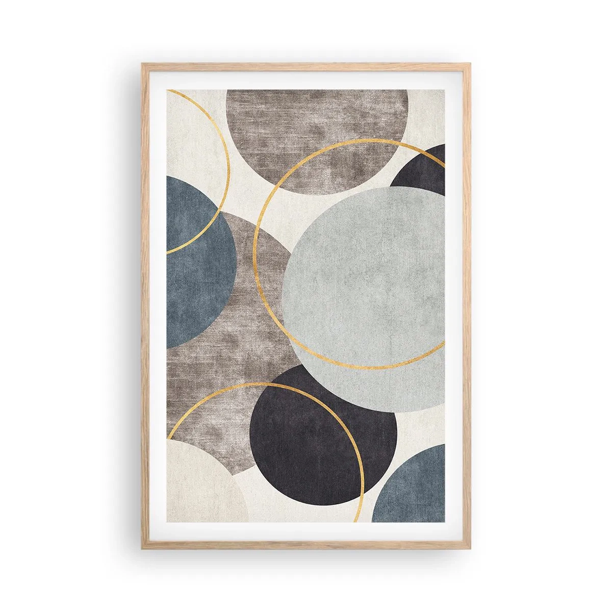 Poszter világos tölgy keretben - Kerékről kerékre - 61x91 cm