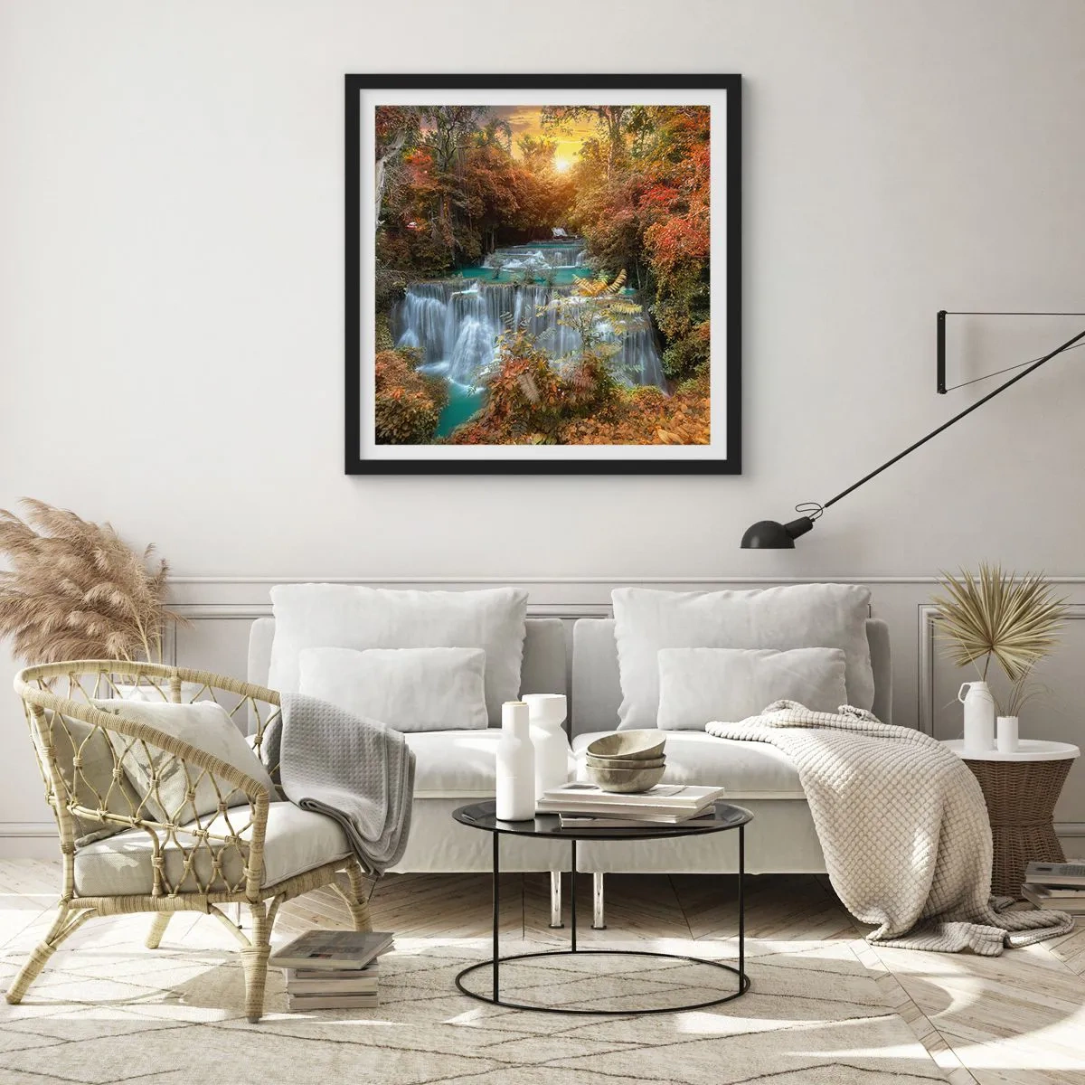 Poszter fehér keretben - Az erdő rejtett kincse - 60x60 cm