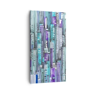 Vászonkép - Kikékült az égtől - 55x100 cm