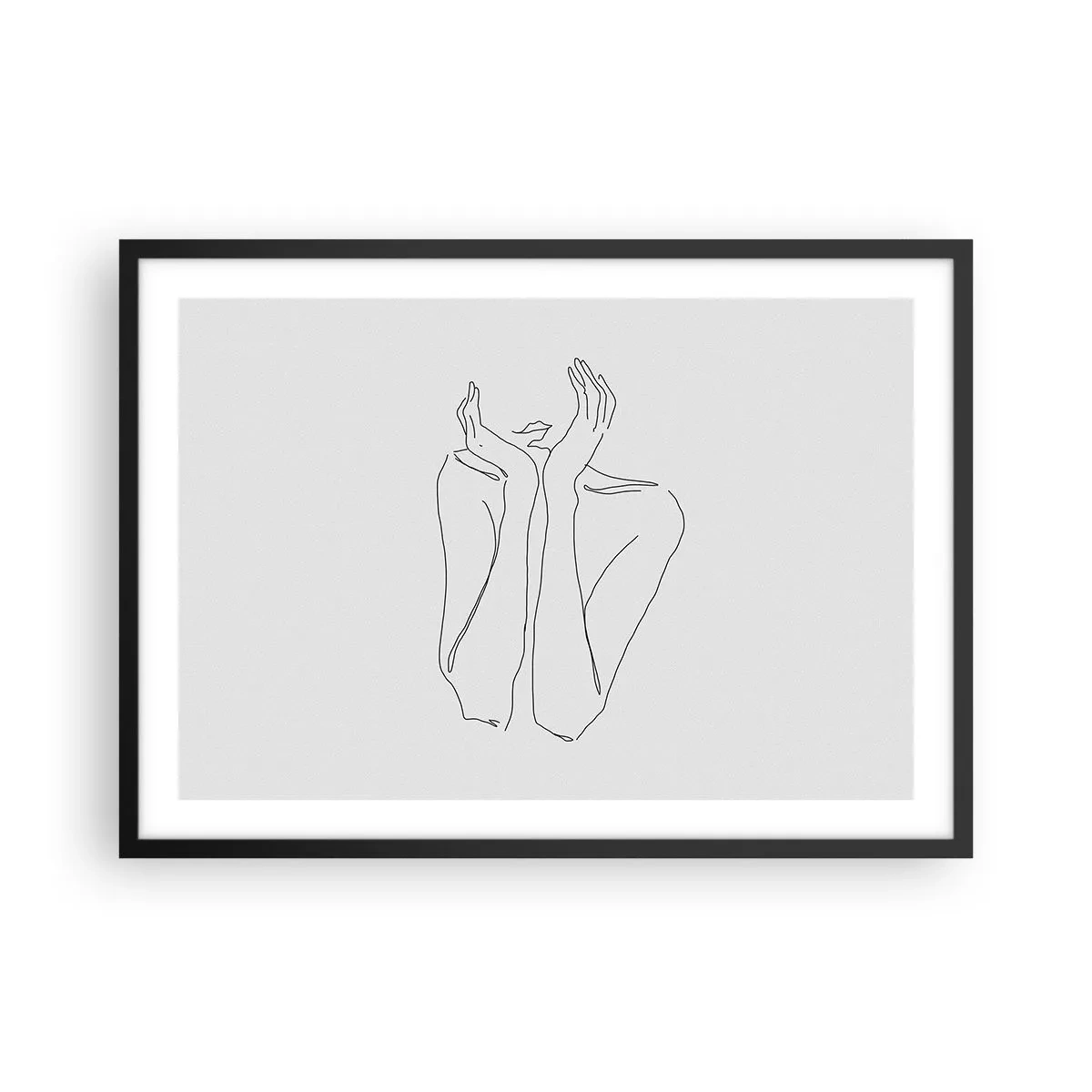 Poszter fehér keretben - Amiről a lányok álmodoznak - 70x50 cm