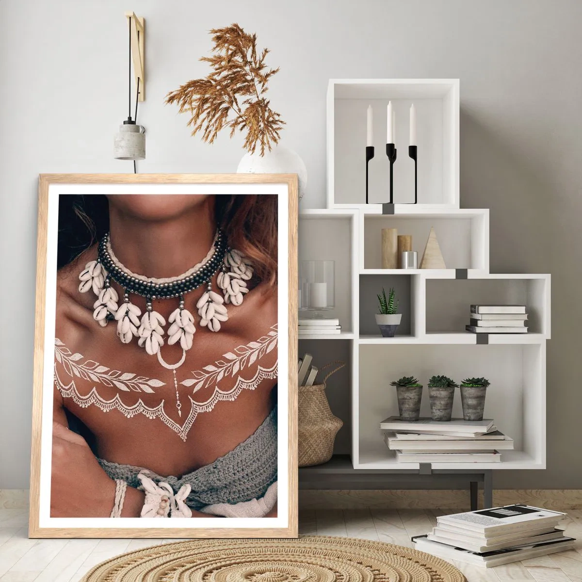 Poszter világos tölgy keretben - Talizmánok, a nőiesség rituáléi - 61x91 cm