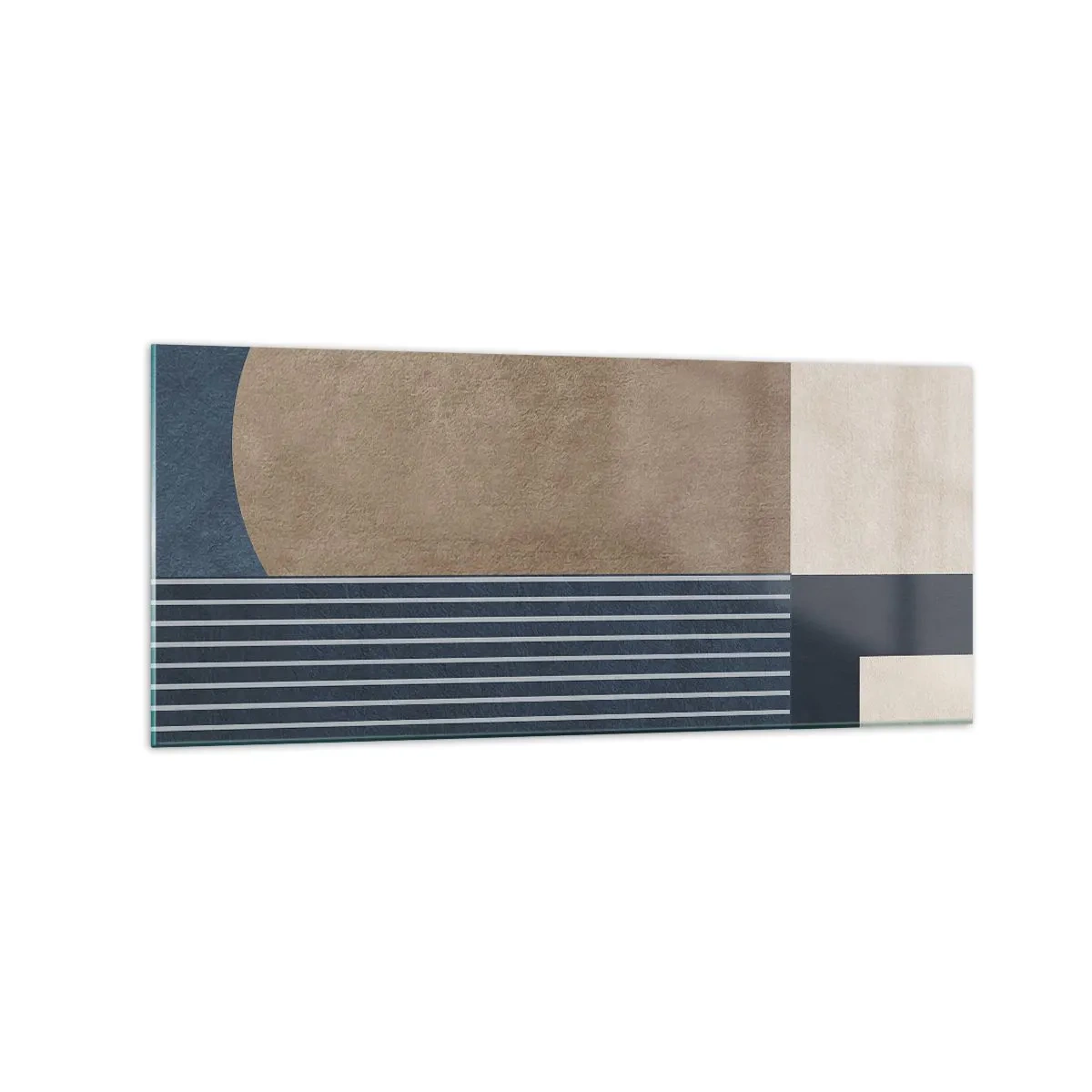 Üveg kép - Az egyszerűség és a kerekség kompozíciója - 120x50 cm