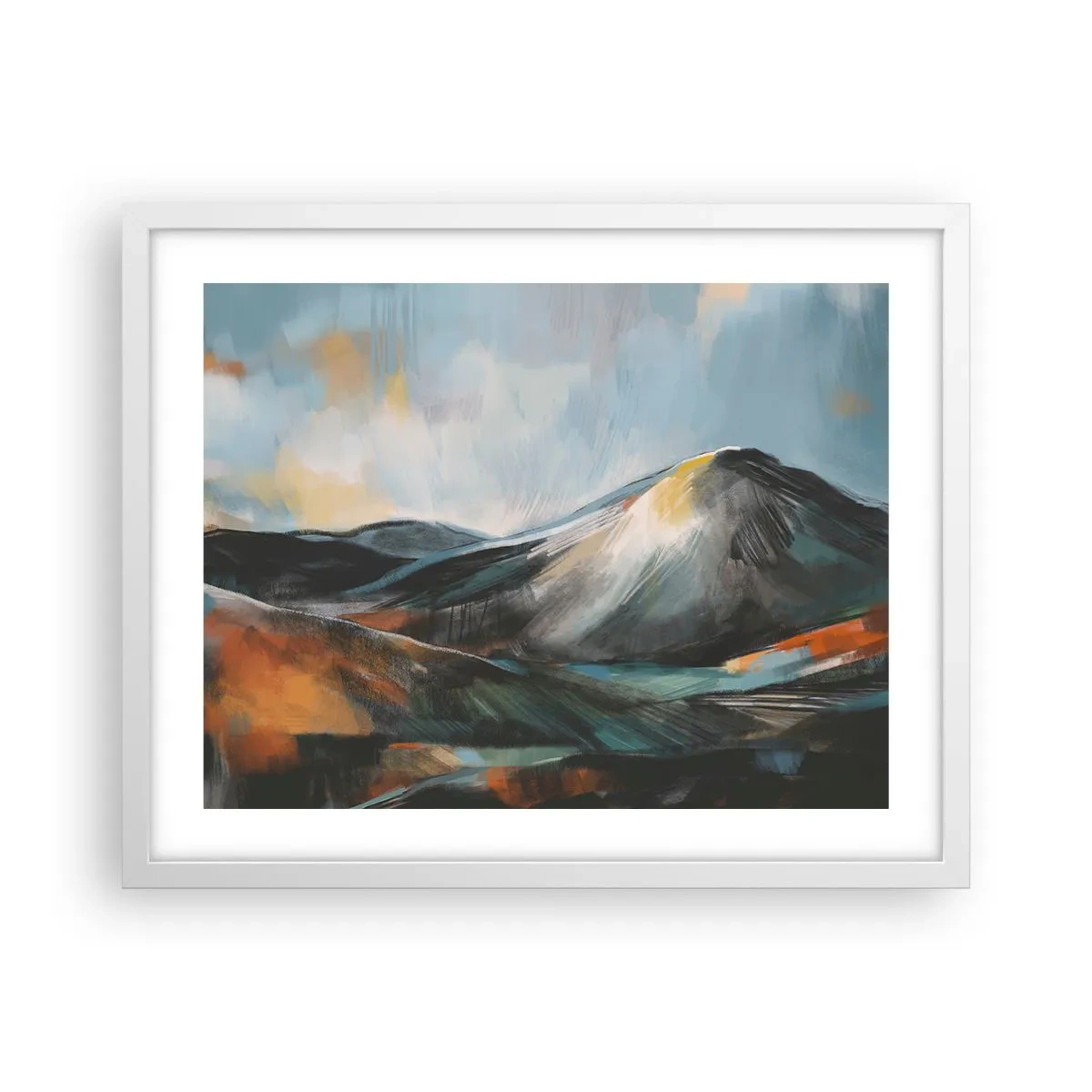 Poszter fekete keretben - Nyers és gyönyörű - 50x40 cm