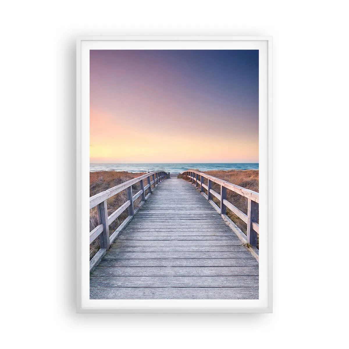 Poszter fekete keretben - Balti esti aurora - 70x100 cm