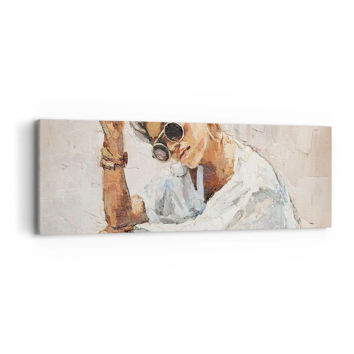 Vászonkép - Portré teljes napfényben - 90x30 cm