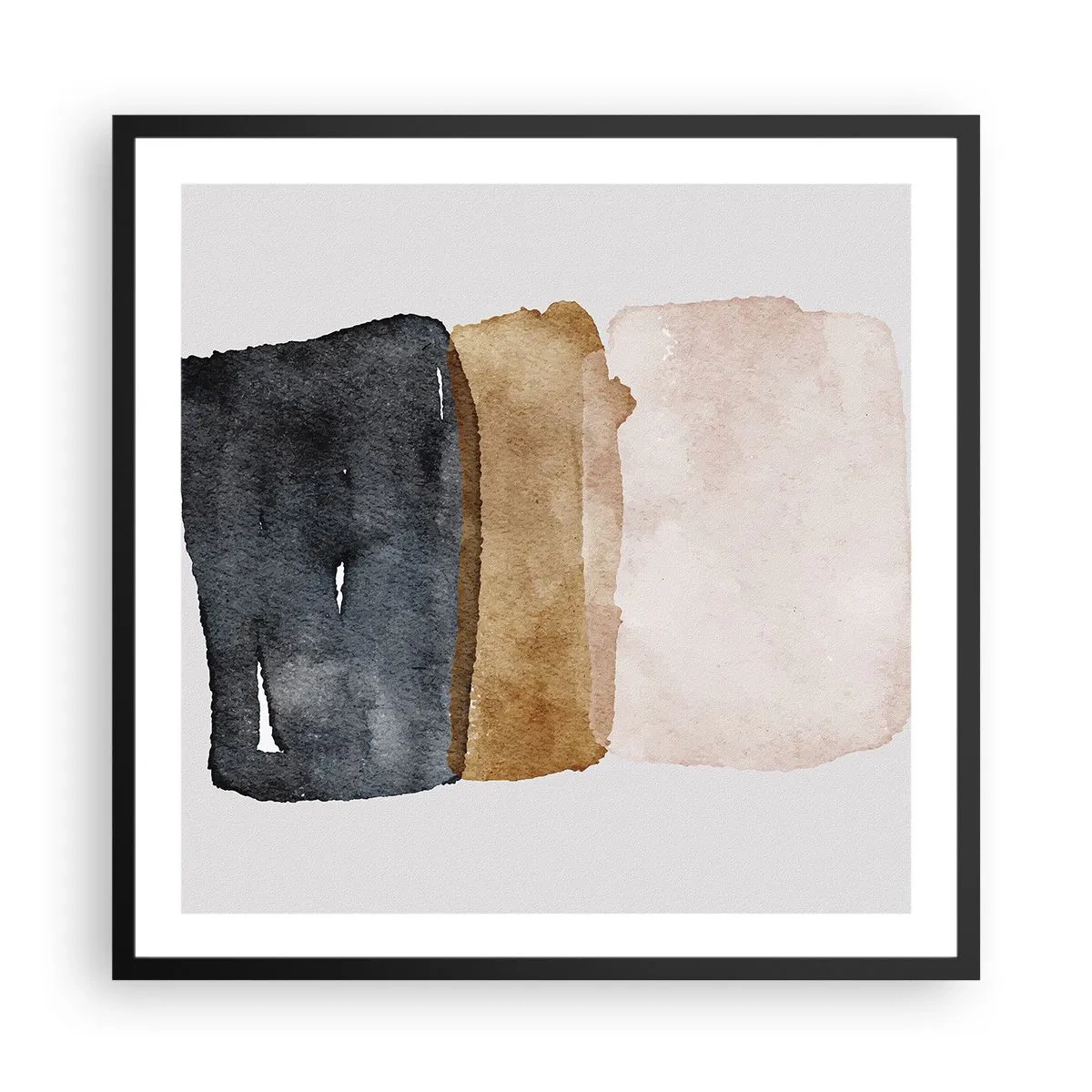 Poszter fehér keretben - A föld színeinek kompozíciója - 60x60 cm