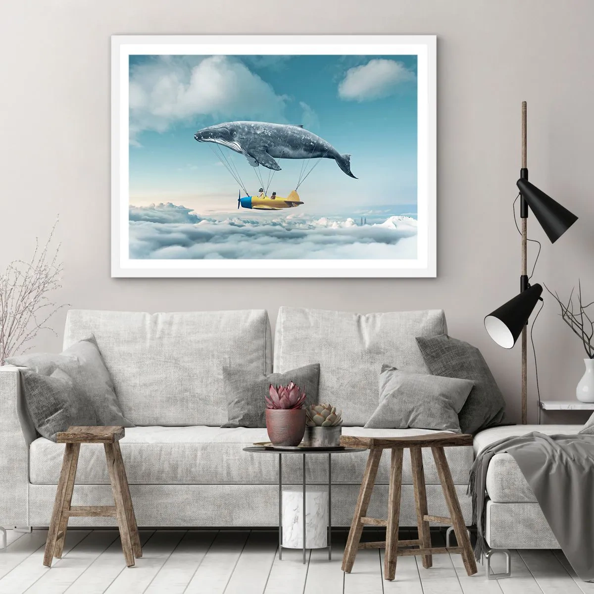 Poszter fekete keretben - Miért is ne? - 50x40 cm