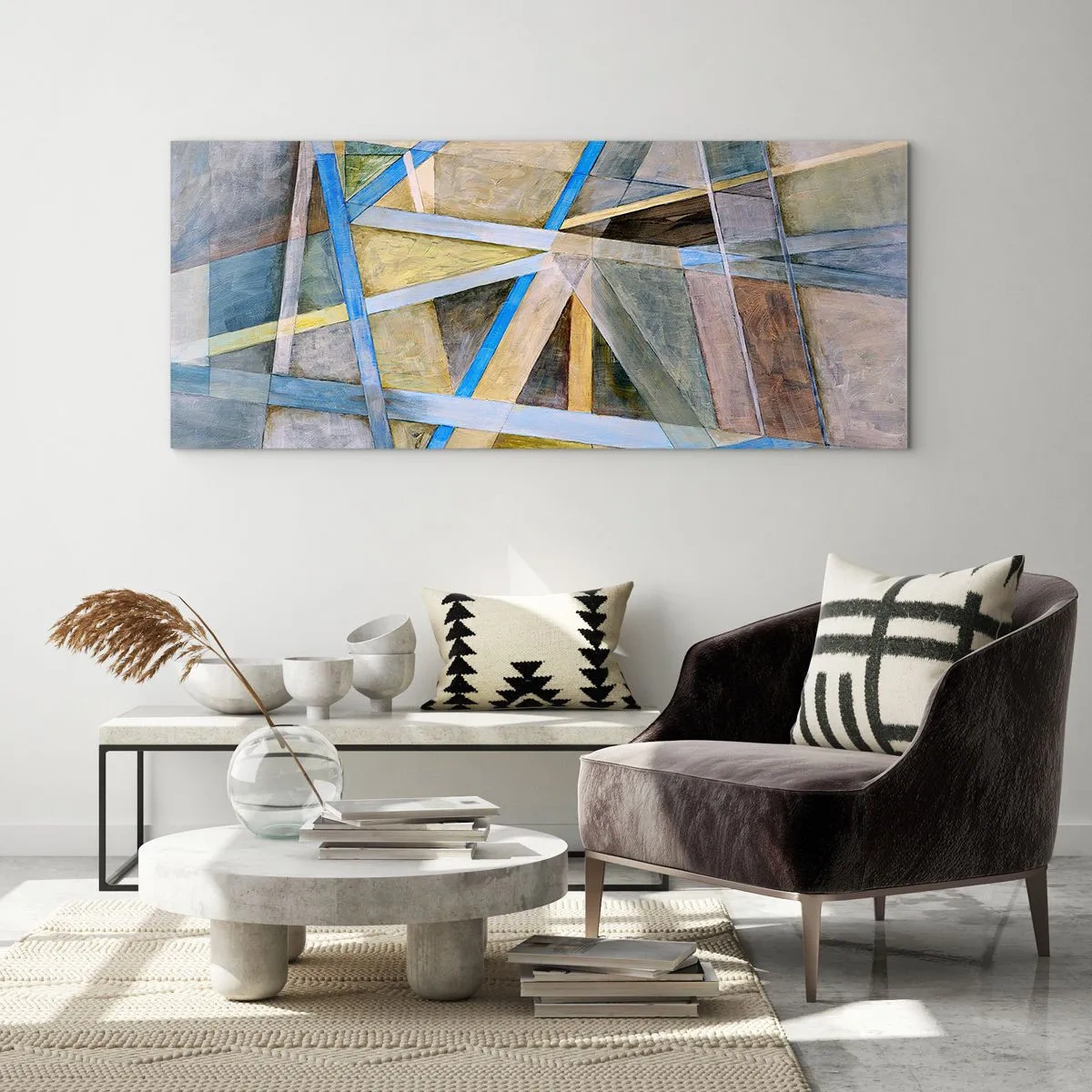 Üveg kép - Egyenesen vagy átlósan? - 100x40 cm
