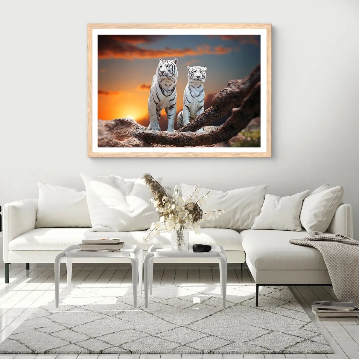 Poszter világos tölgy keretben - Akárcsak Narnia - 100x70 cm