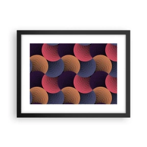Poszter fehér keretben - Körkörös ritmusban - 40x30 cm