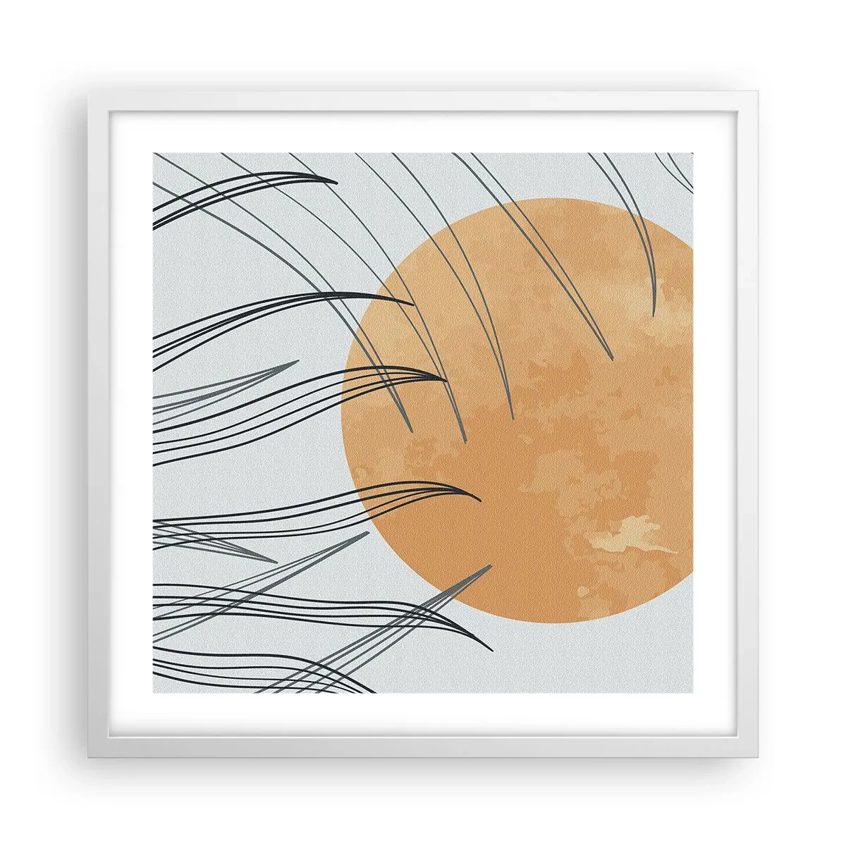 Poszter fekete keretben - Mindig a nap felé - 50x50 cm