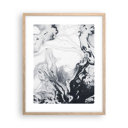 Poszter világos tölgy keretben - A Föld belseje - 40x50 cm