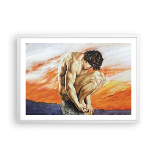 Poszter fekete keretben - Elmerülve önmagában - 70x50 cm