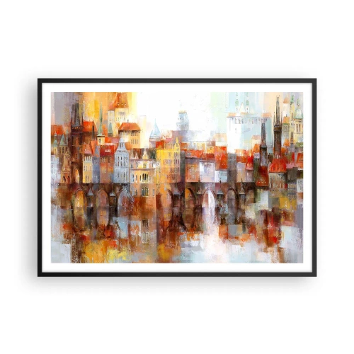 Poszter fehér keretben - A híd alatt is gyönyörű - 100x70 cm