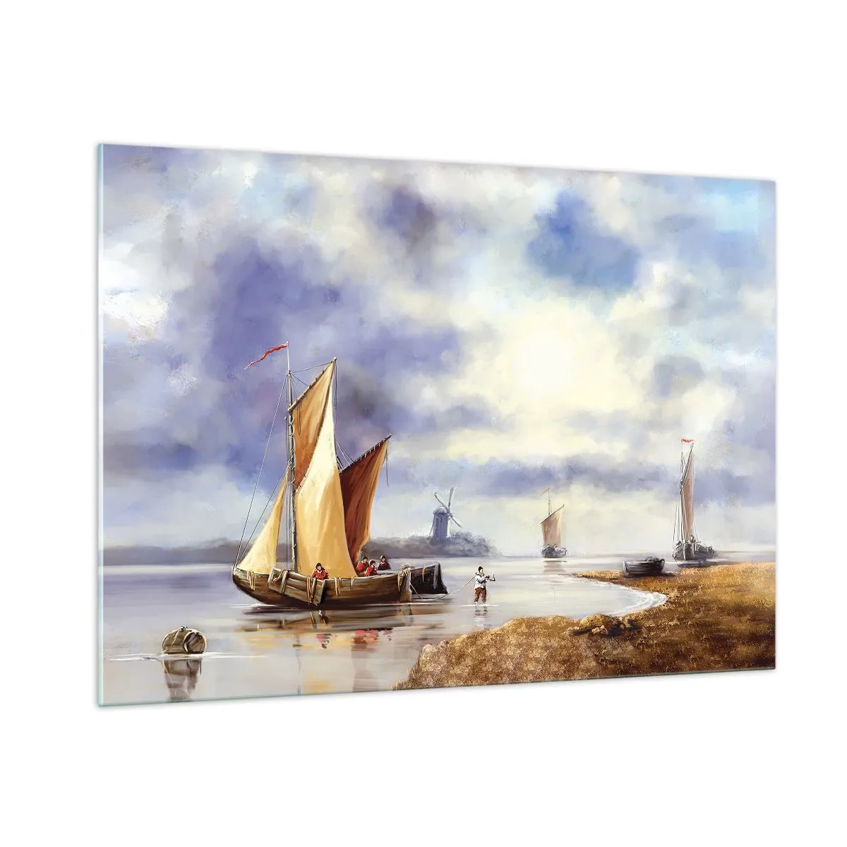 Üveg kép - A tengerészek visszatérése - 100x70 cm