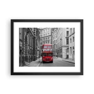 Poszter fehér keretben - A mindennapi életnek nem kell szürkének lennie - 40x30 cm