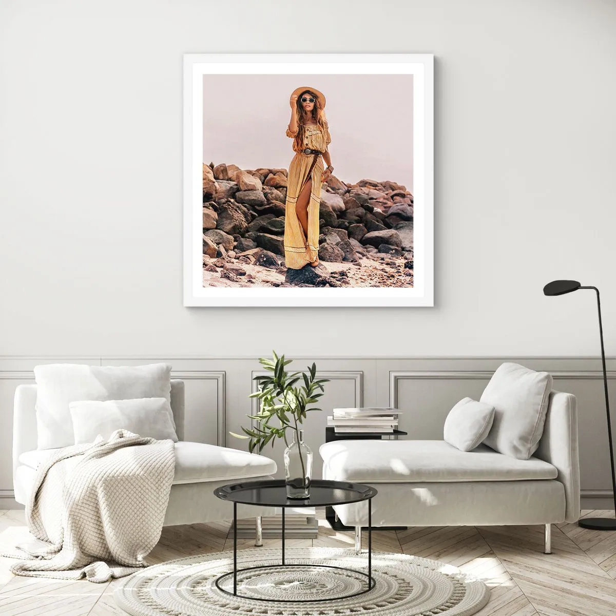 Poszter fekete keretben - A kövek varázsa - 60x60 cm