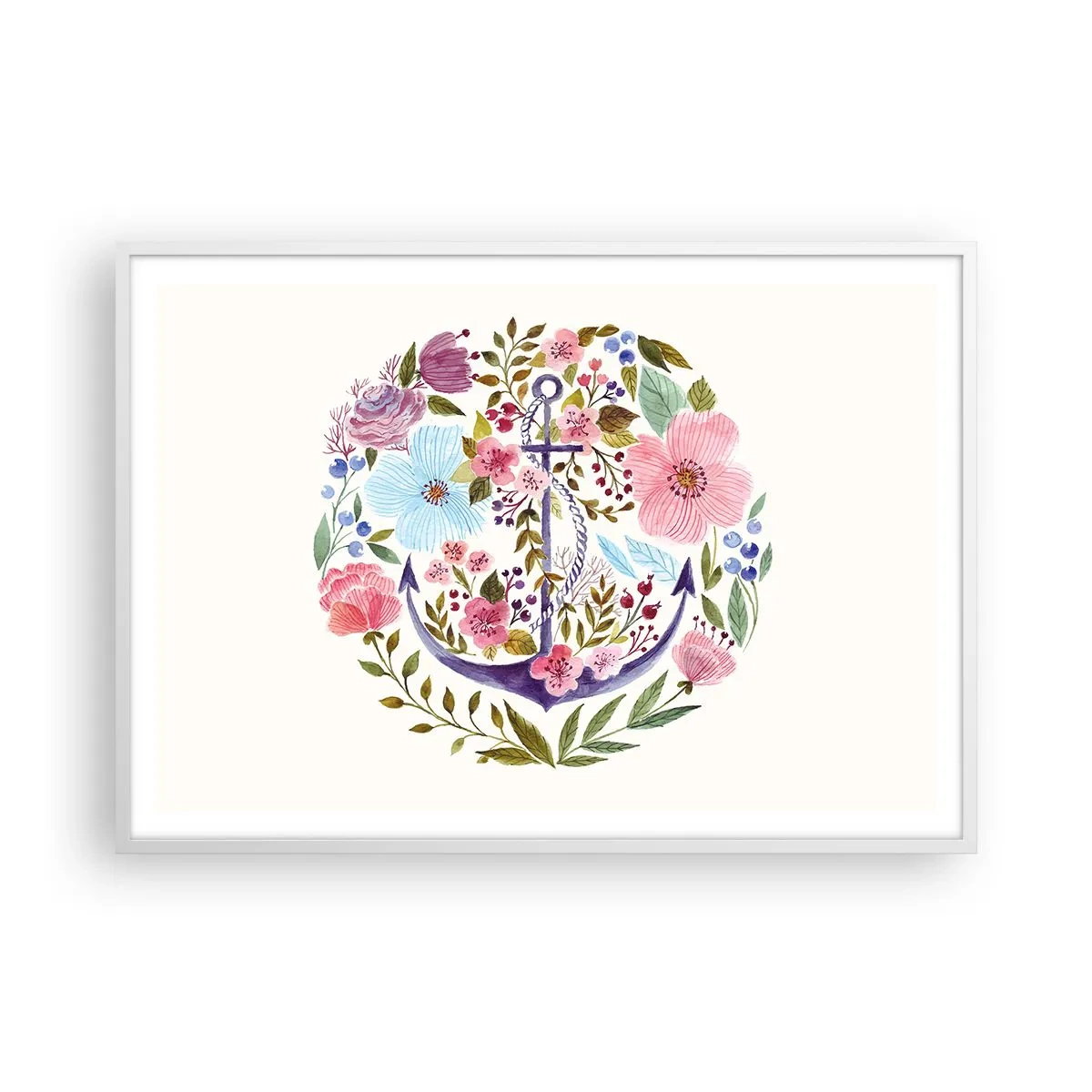 Poszter fekete keretben - Egy tengerész jó éjszakai alvása - 100x70 cm