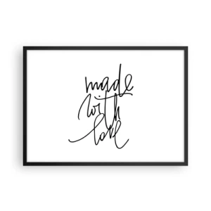 Poszter fehér keretben - A legjobb márka - 70x50 cm