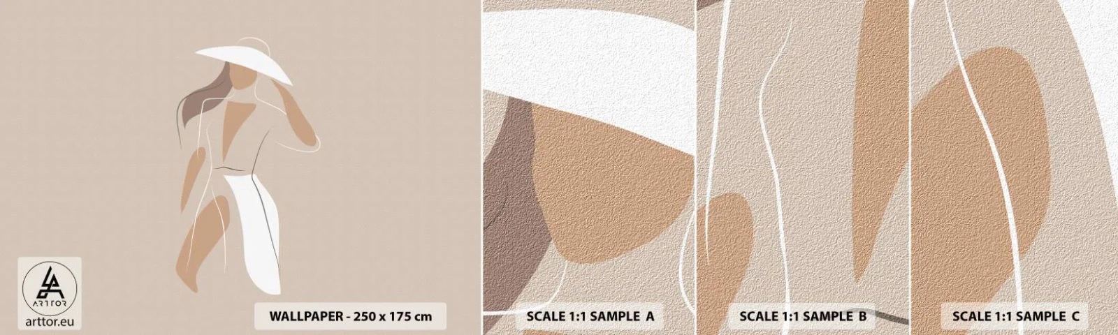 Fotótapéta Minta Standard Eco - A divat egy játék - Nő, Grafika, Divat - 100x30 cm