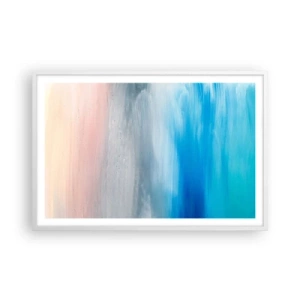 Poszter fekete keretben - Elemek: levegő - 91x61 cm
