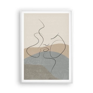 Poszter fekete keretben - Mint egy ecsetvonás - 70x100 cm