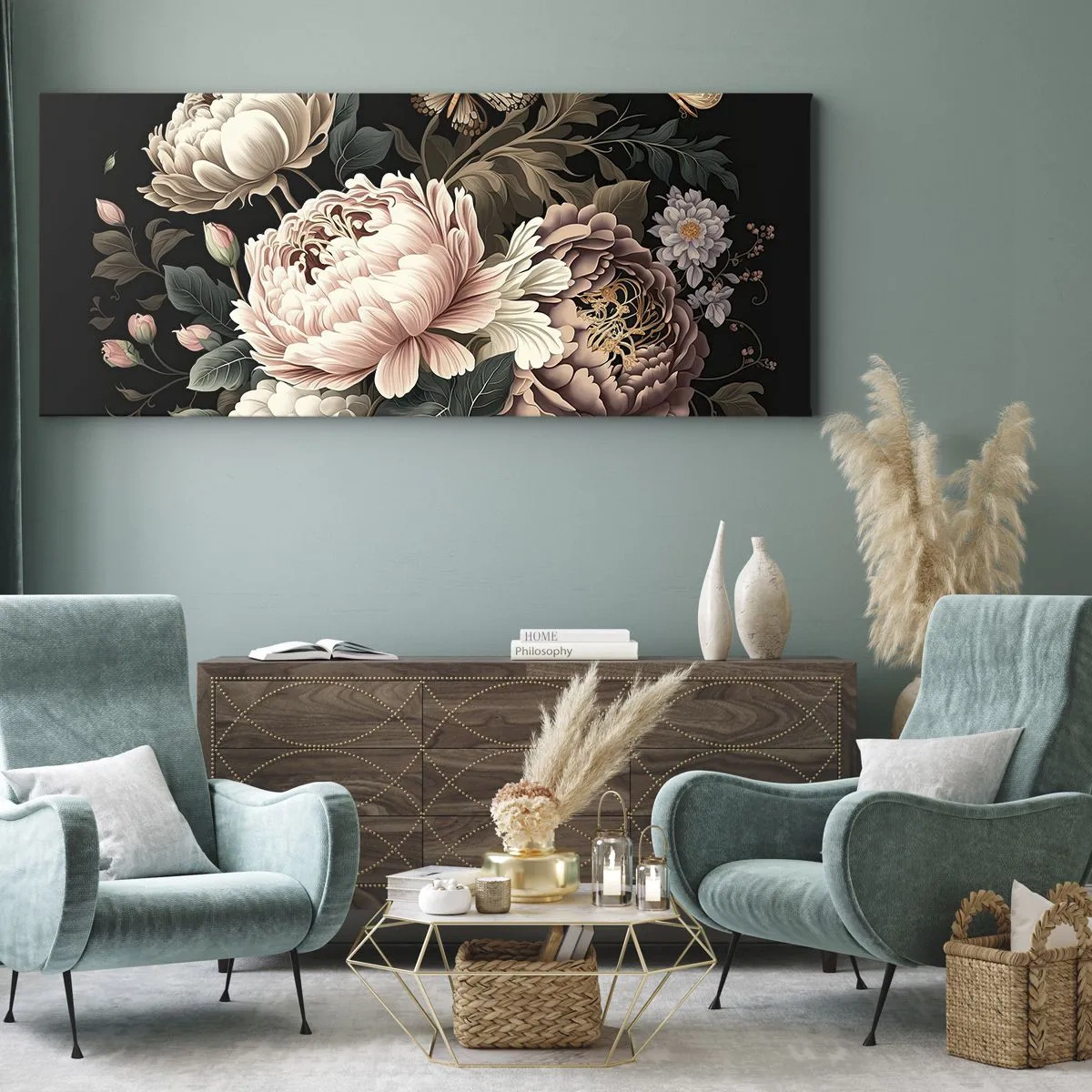 Vászonkép - Barokk stílusban - 100x40 cm