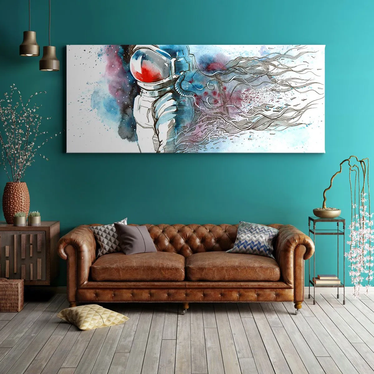 Vászonkép - Egy az egyben az űrrel - 120x50 cm