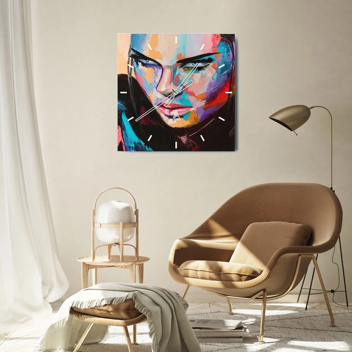 Falióra, Óra - Szívében vad - 40x40 cm