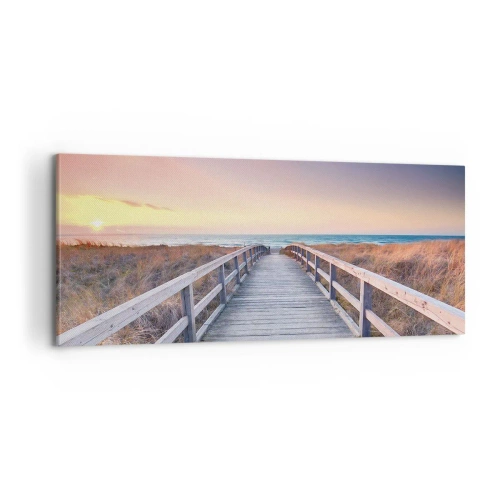 Vászonkép - Balti esti aurora - 100x40 cm