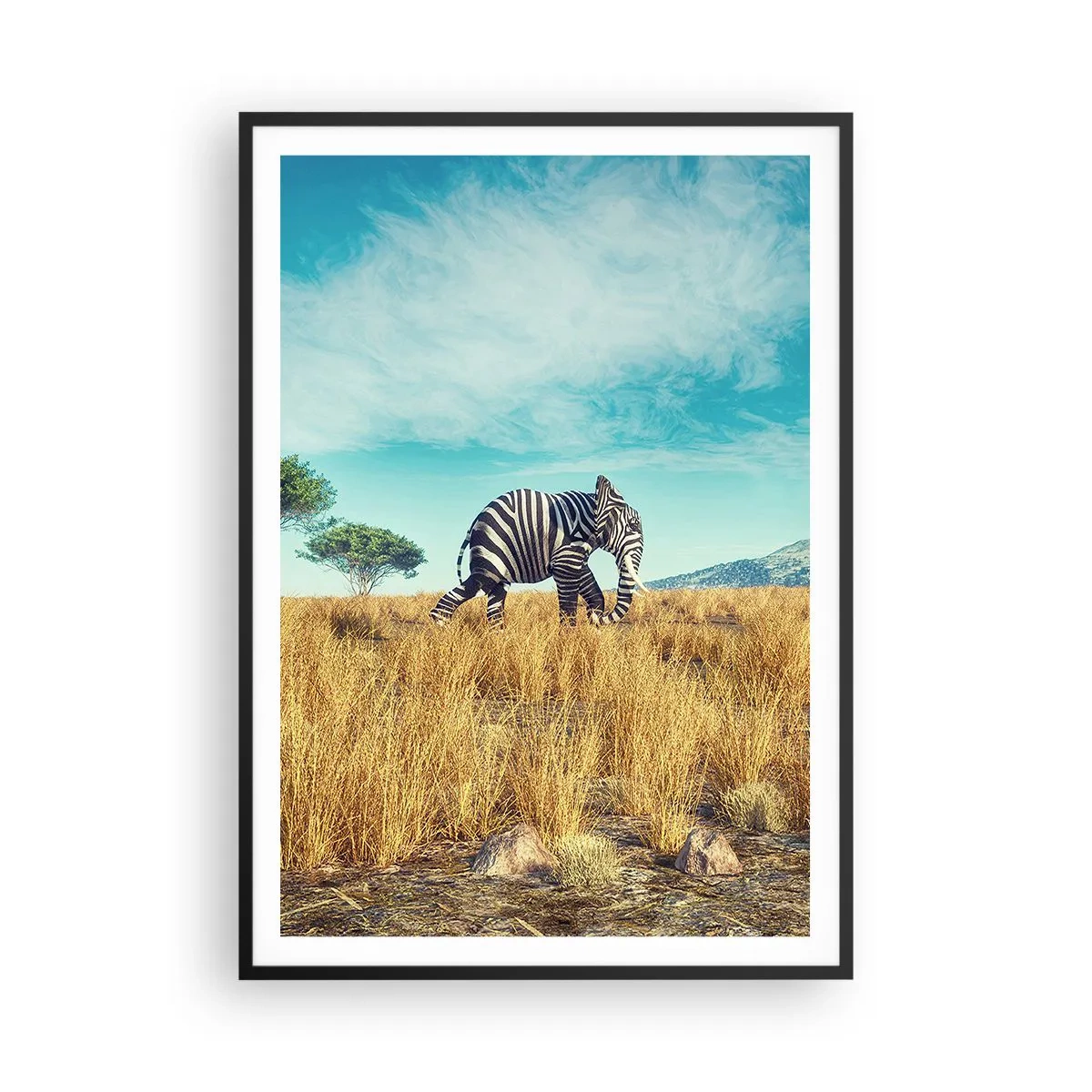 Poszter fehér keretben - A szürke már nem menő - 70x100 cm