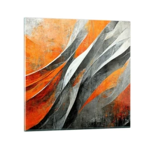 Üveg kép - Hőség és hideg - 40x40 cm