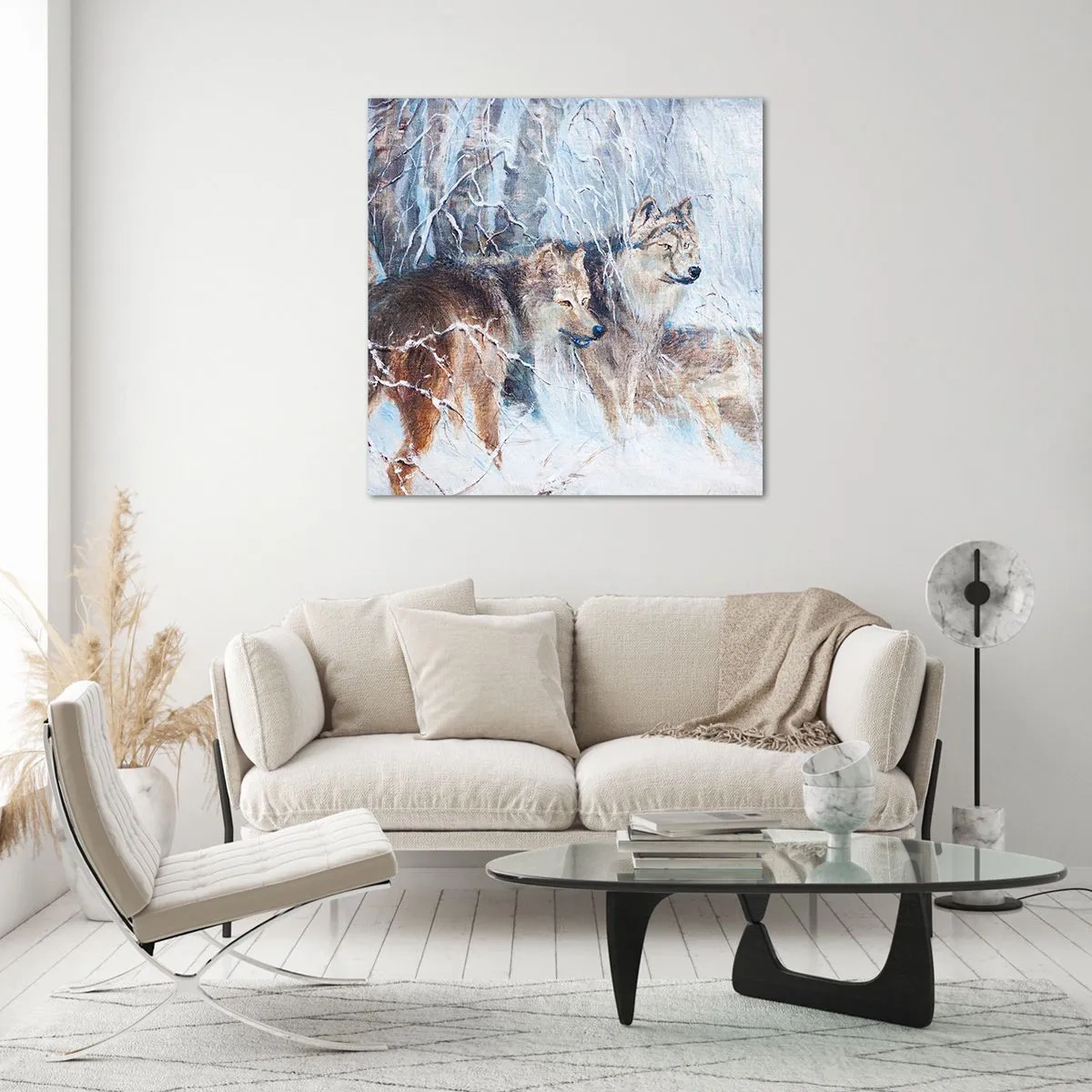 Üveg kép - Figyelem! Közeledik… - 50x50 cm