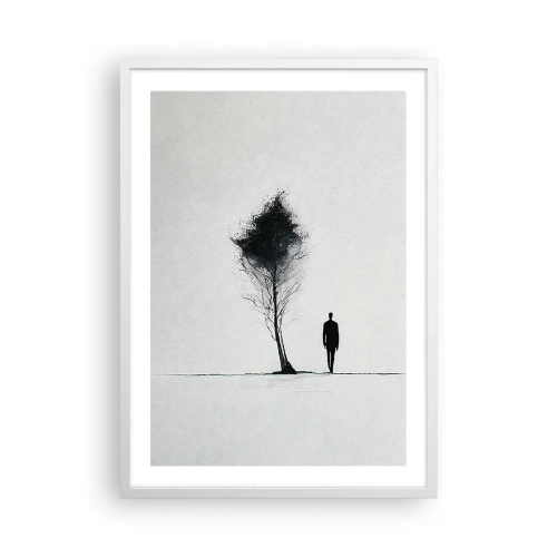 Poszter fekete keretben - Mindannyian vándorolunk - 50x70 cm