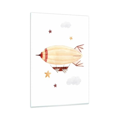 Üveg kép - Léghajó - 80x120 cm