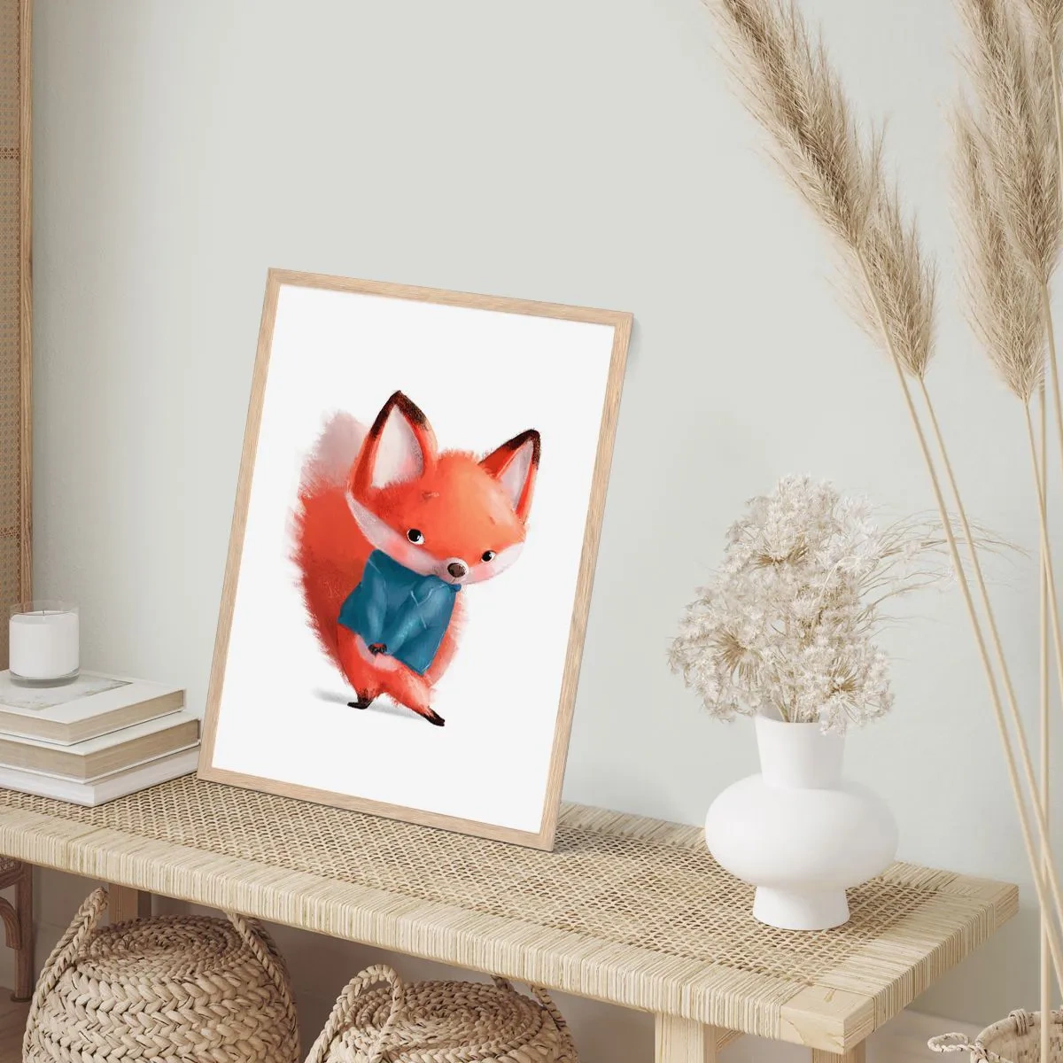 Poszter világos tölgy keretben - Jó áll rajtam? - 30x40 cm