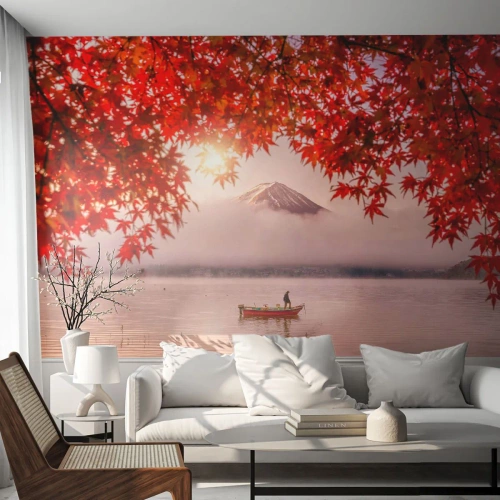 Öntapadós Fotótapéta Deluxe Sticker - Japán hangulatban - Tájkép, Tó, Japán - 250x175 cm