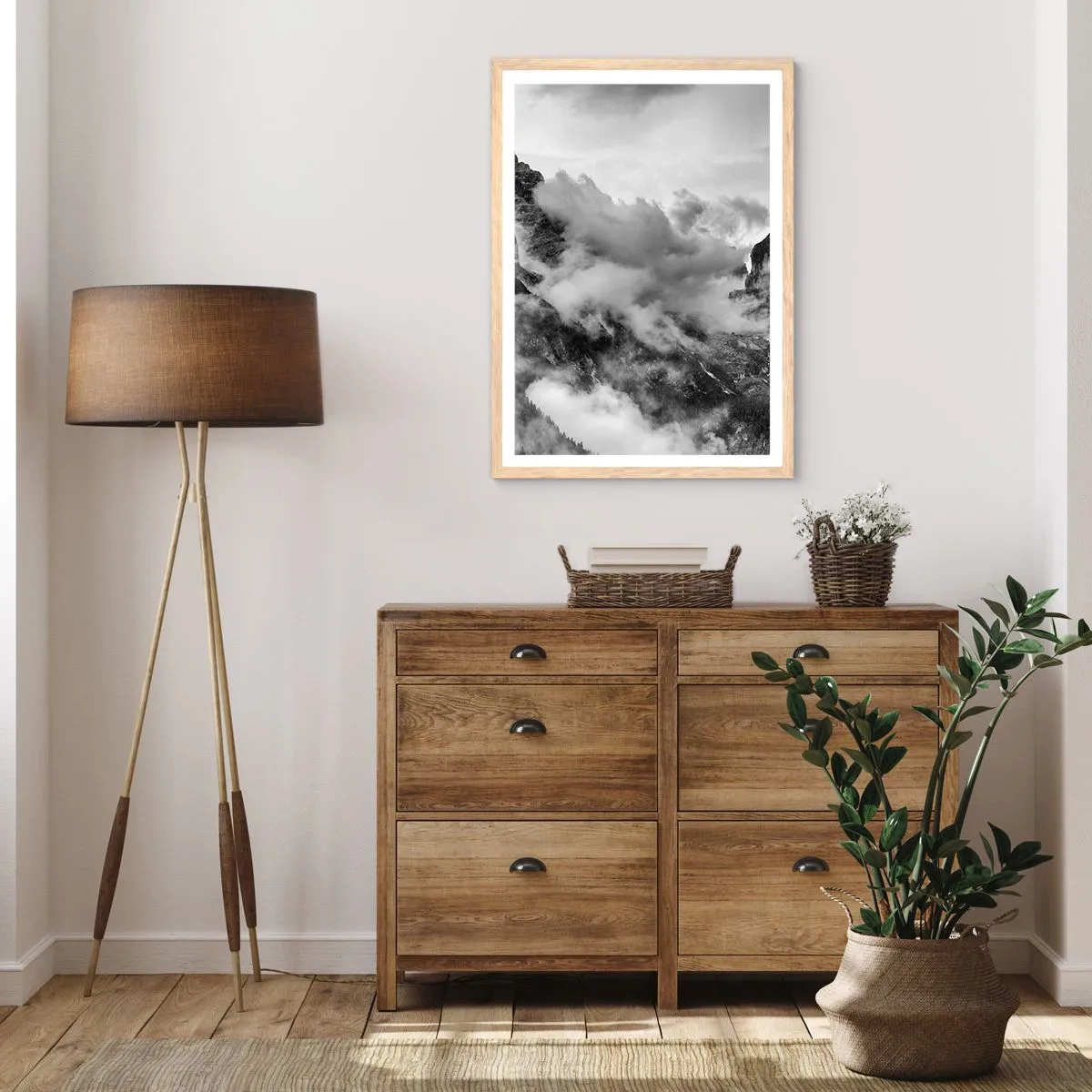 Poszter világos tölgy keretben - Gyönyörű és kegyetlen - 50x70 cm