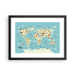 Poszter fehér keretben - Jó szomszédok - 40x30 cm