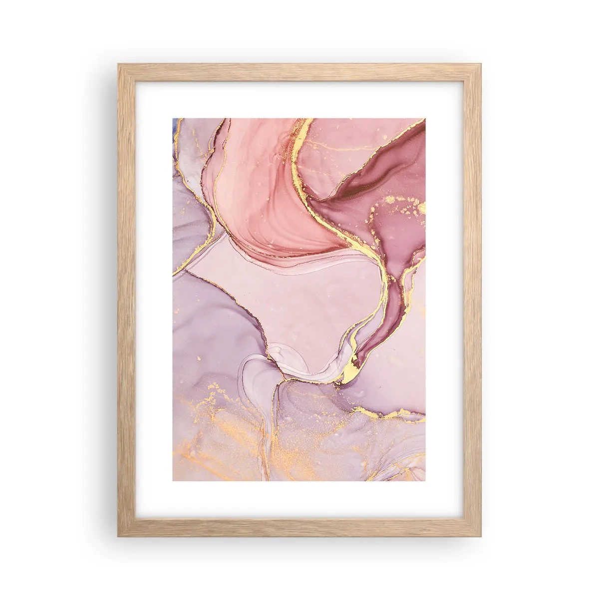 Poszter világos tölgy keretben - A színek simogatása - 30x40 cm