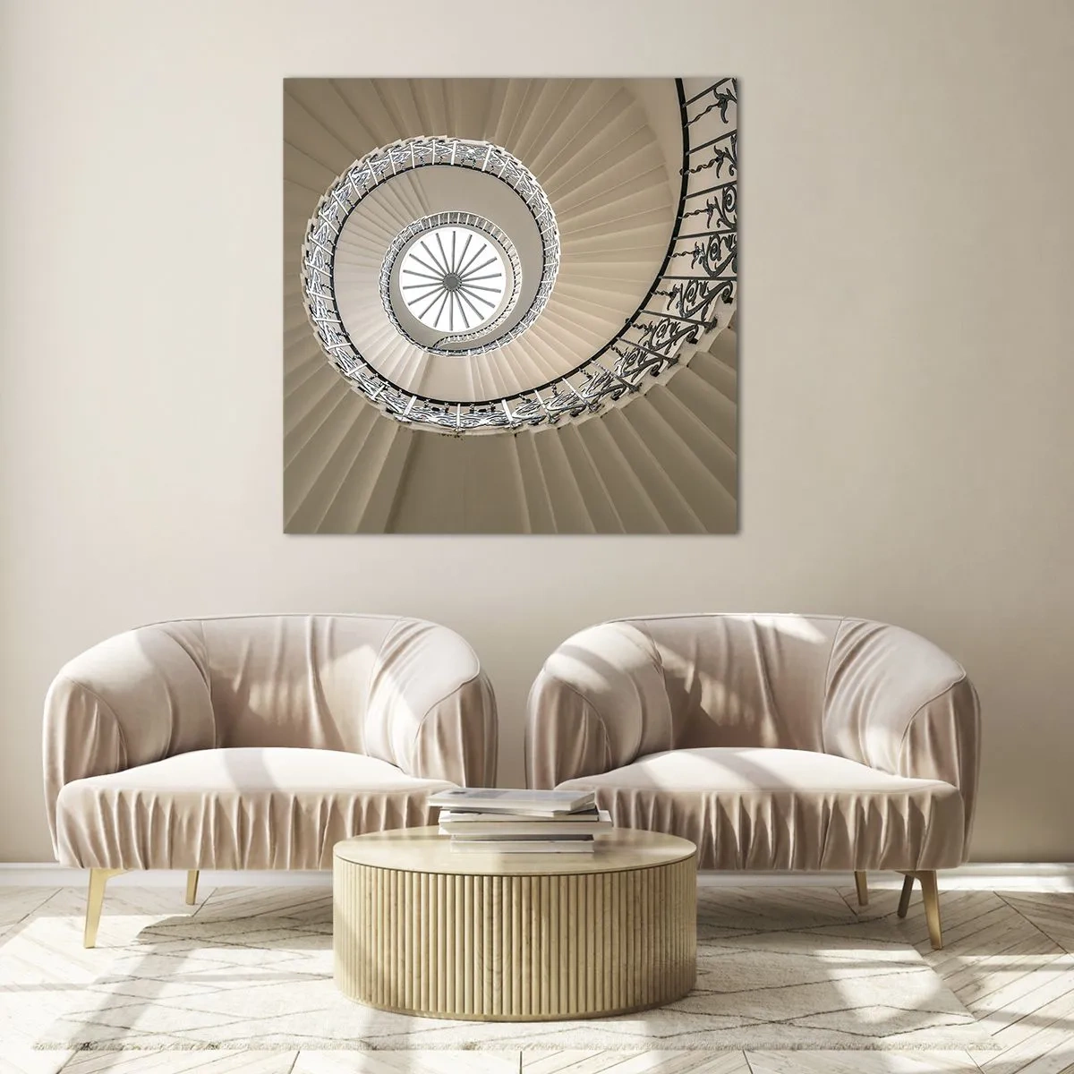 Üveg kép - Egy kagyló közepén - 60x60 cm