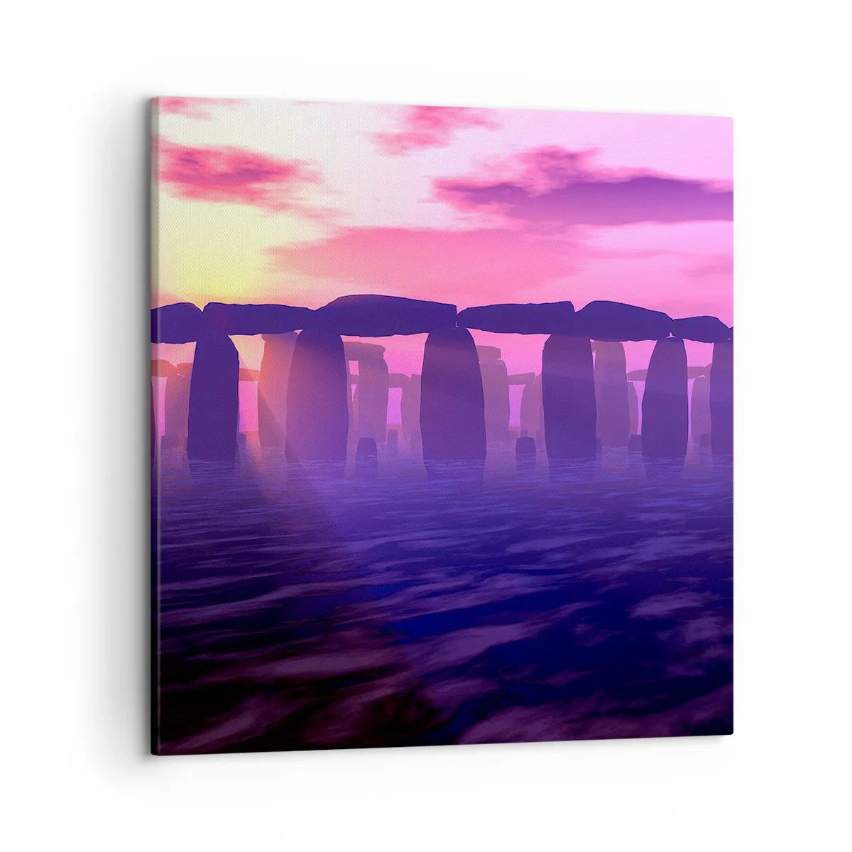 Vászonkép - Hajnali rejtély a ködben - 50x50 cm