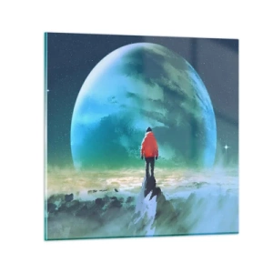 Üveg kép - Az új föld felfedezője - 70x70 cm